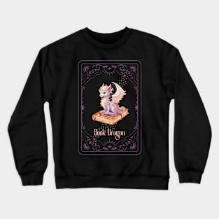 Book dragon tarot card Crewneck Sweatshirt